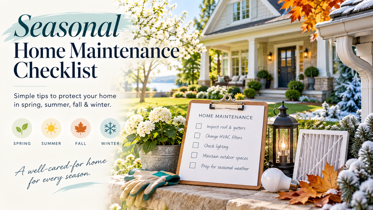 Seasonal Home Maintenance Checklist: Simple Tips to Protect Your Home Year-Round